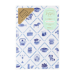 Midori yuru Log Cuaderno de puntos nórdico azul — foto 1