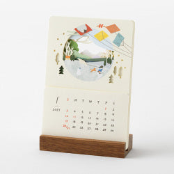 Midori Calendario de escritorio con paisajes — foto 1