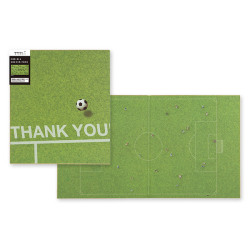 Midori Colorida papel doble con diseño de campo de fútbol — foto 1
