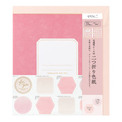 Midori Tarjeta de color plegable rosa — foto 1