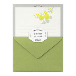Midori set de cartas con impresión tipográfica — Ramo amarillo — foto 1
