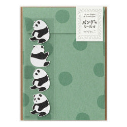 Midori Conjunto de Cartas con Sellos de Pandas — foto 1