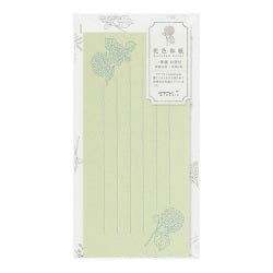 Midori papel para mensajes con sobres — Hanairo Washi verde — foto 1