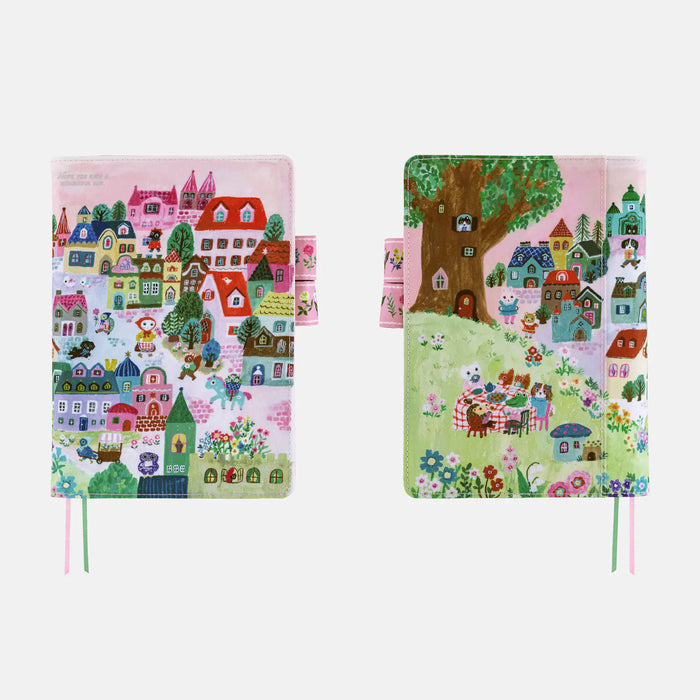 Cubierta para agenda Yumi Kitagishi — White Cat Village — A5 Cousin Size — foto 5