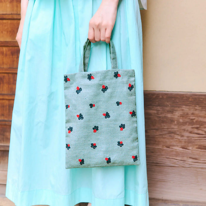 Bolsa de mano minä perhonen x Hobonichi - light berry (Green) — foto 1
