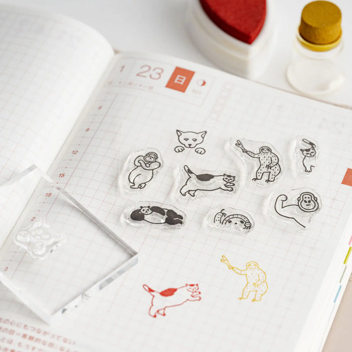 Jizai Clear Stamp LOG Techo Hype Squad - Animal — foto 1