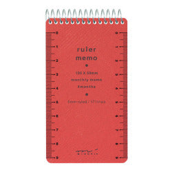 Memoria con regla Midori S rojo — foto 1