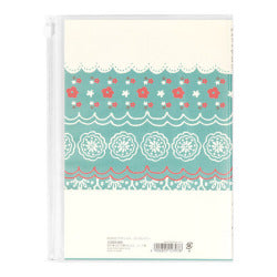 Midori Cuaderno de gestión financiera mensual con estampado de encaje — foto 2