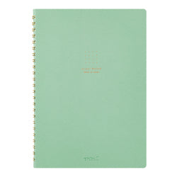 Midori Libreta de anillas con cuadriculación de puntos de color verde — foto 1
