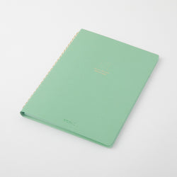 Midori Libreta de anillas con cuadriculación de puntos de color verde — foto 2