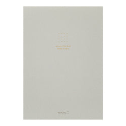 Midori Cuaderno de papel de colores con cuadriculación de puntos Gris — foto 1