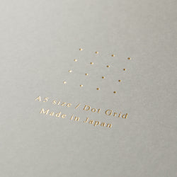 Midori Cuaderno de papel de colores con cuadriculación de puntos Gris — foto 5