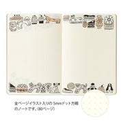 Midori yururogu Cuaderno de puntos con diseños de sweets y animales — foto 4