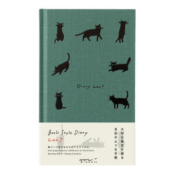 Midori Diario de estilo libro gatos verdes — foto 2