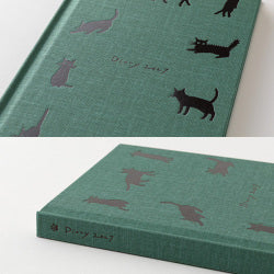 Midori Diario de estilo libro gatos verdes — foto 4