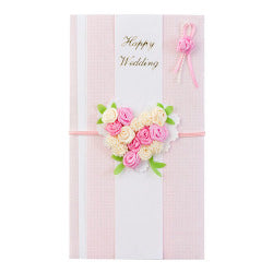 Midori Tarjeta de felicitación de boda con ramo de rosas rosa — foto 1