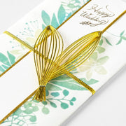 Midori Felicitación de boda con flores verdes — foto 4