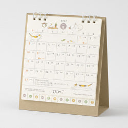 Midori Calendario de escritorio anillado S gatos — foto 1