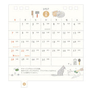 Midori Calendario de escritorio anillado S gatos — foto 4