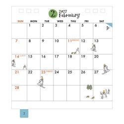 Midori Calendario de mesa anillo S Oji-san — foto 3