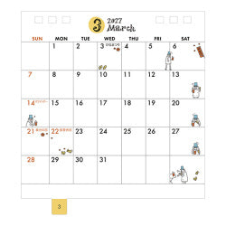 Midori Calendario de mesa anillo S Oji-san — foto 4