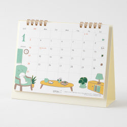 Midori Calendario de mesa con perros — foto 1