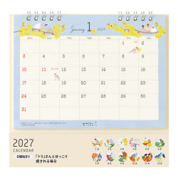 Midori Calendario de Escritorio con Pájaros — foto 2