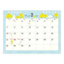 Midori Calendario de Escritorio con Pájaros — foto 4