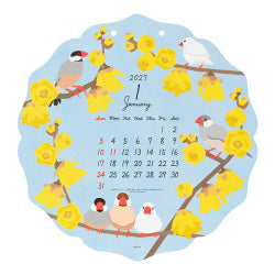 Midori Calendario de Pared con Pájaros — foto 3