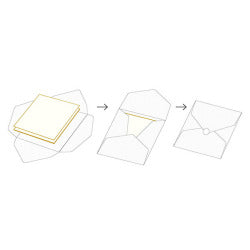 Midori Sobres de papel de colores transparentes — foto 5