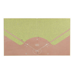 Midori Colorida papel doble con diseño de campo de béisbol — foto 4
