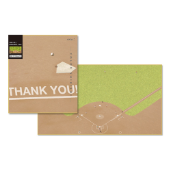 Midori Colorida papel doble con diseño de campo de béisbol — foto 1