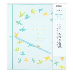 Midori Tarjeta de color plegada con cinta — foto 1