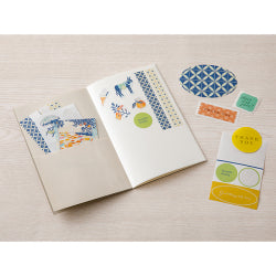 Midori Cuaderno de sellos portátil azul claro — foto 7