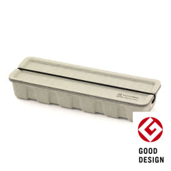 Midori Estuche de Bolígrafos de Papel Pulpeado Gris — foto 1