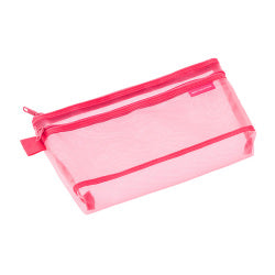 Midori Estuche de bolígrafo de malla rosa — foto 2