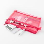 Midori Estuche de bolígrafo de malla rosa — foto 3