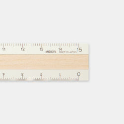 Midori Regla de Aluminio y Madera — foto 2