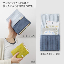 Midori estuche tejido para agenda A6–B6 — Verde azulado — foto 6