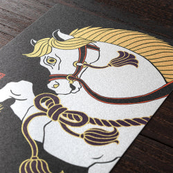 Midori Tarjeta de postales con caballo blanco — foto 3