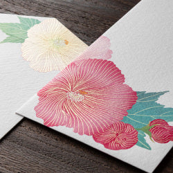 Midori Sobre de seda con diseño de Hibisco — foto 3