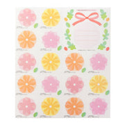 Midori Sellos para papel de colores transparente con flores — foto 2
