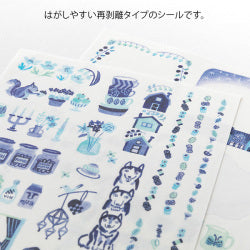 Midori Log Sellos de Diseño Nórdico Azul — foto 3
