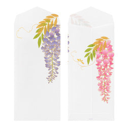 Midori Sobres de seda con flores de wisteria — foto 2