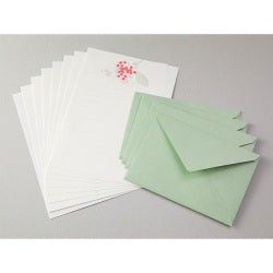 Midori set de cartas con impresión tipográfica — Ramo rojo — foto 5