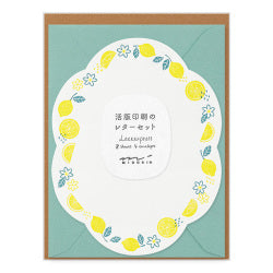 Midori Conjunto de cartas estampado limón — foto 1