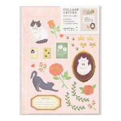 Midori Conjunto de Cartas Colaje Gato — foto 1