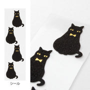 Midori Conjunto de cartas con sellos de gatos negros — foto 5