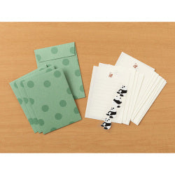 Midori Conjunto de Cartas con Sellos de Pandas — foto 2