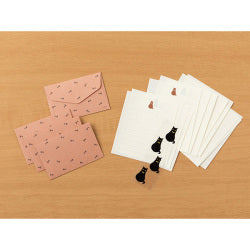 Midori conjunto de carta mini con sellos de gato negro — foto 2